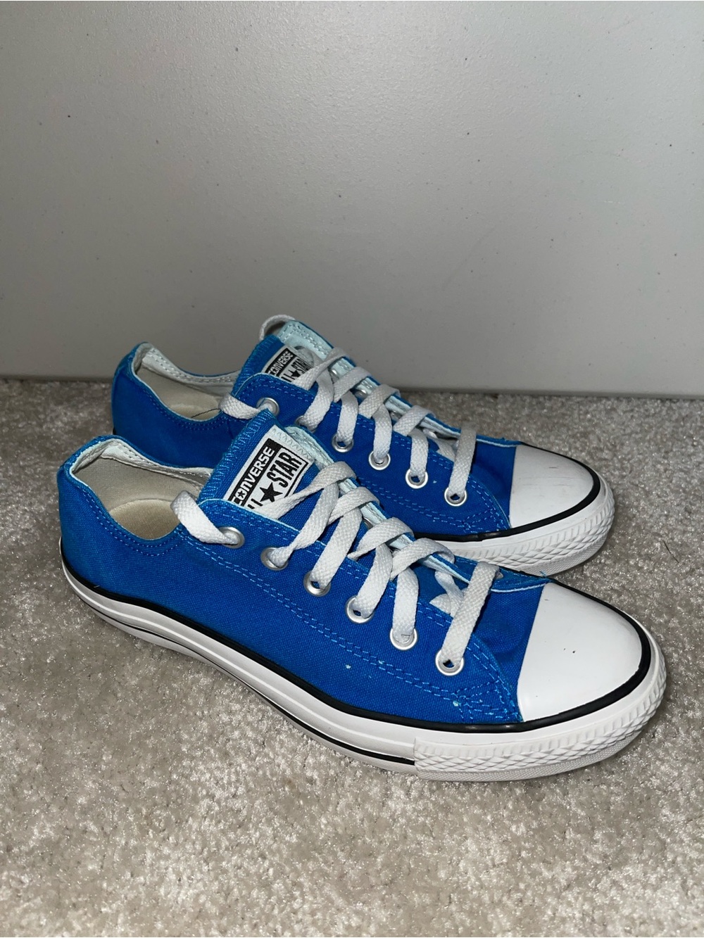 Converse All-Star Low-Top Sneakers - Blue and White - Picture 4 of 5
